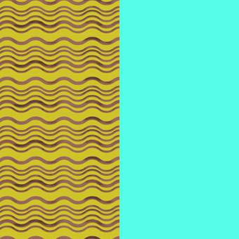 Yellow waves / Biscay green